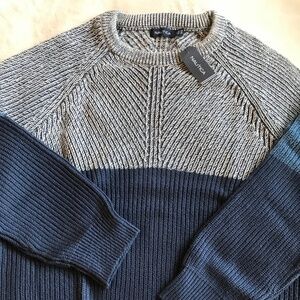 Nautica Shaker Knit Cape Sailing/Whaling Sweater
